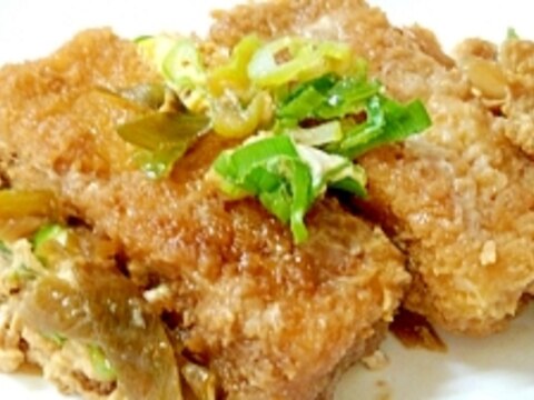 ヘルシーだけどガッツリ☆高野豆腐のカツ煮